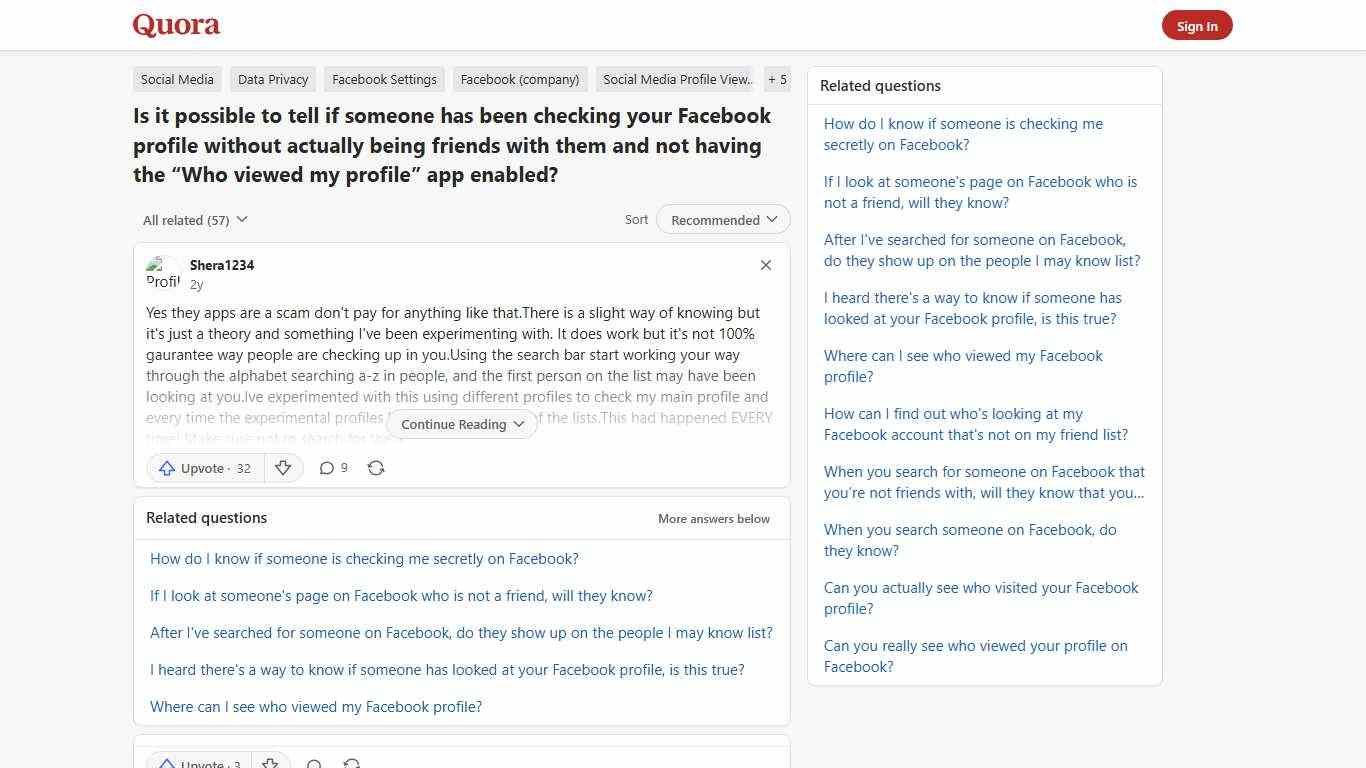 Is it possible to tell if someone has been checking your Facebook profile without actually being friends with them and not having the “Who viewed my profile” app enabled? - Quora